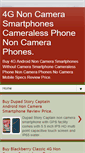 Mobile Screenshot of noncamerasmartphones.com