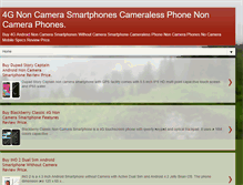Tablet Screenshot of noncamerasmartphones.com